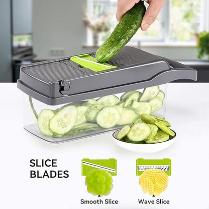 12 In 1 Multifunctional Vegetable Slicer & Chopper Set