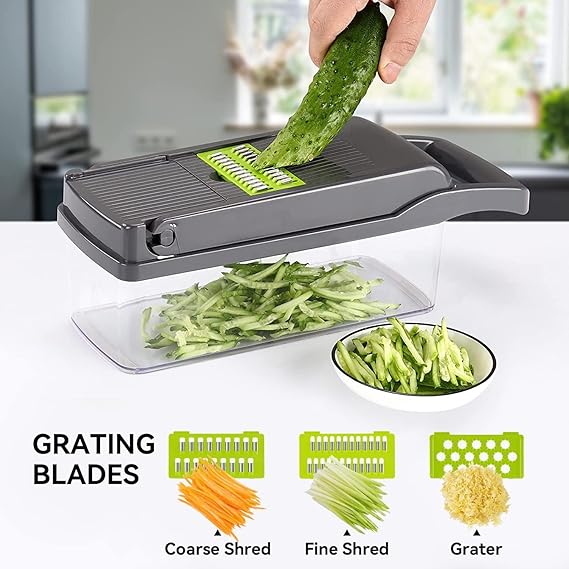 12 In 1 Multifunctional Vegetable Slicer & Chopper Set